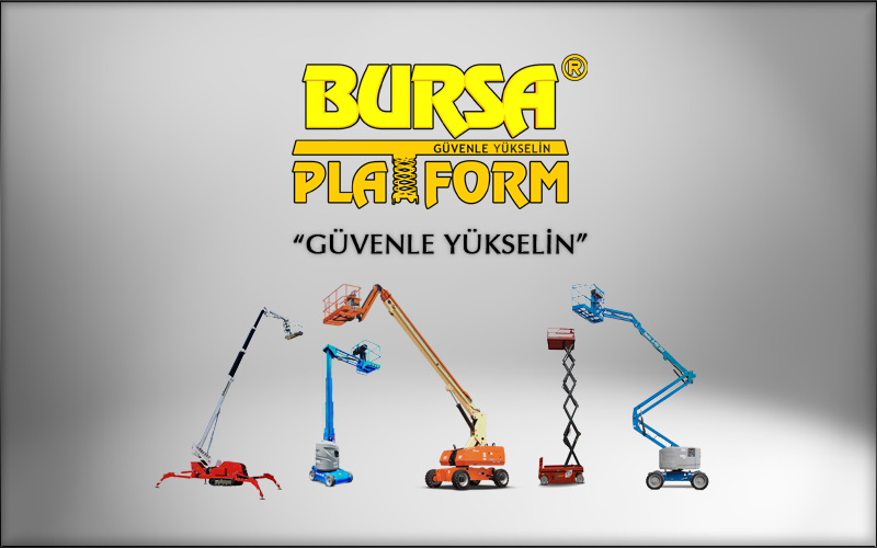 Bursa' da platform ve vinç işleri sepetli